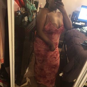 Tie dye pink dress 🌸✨